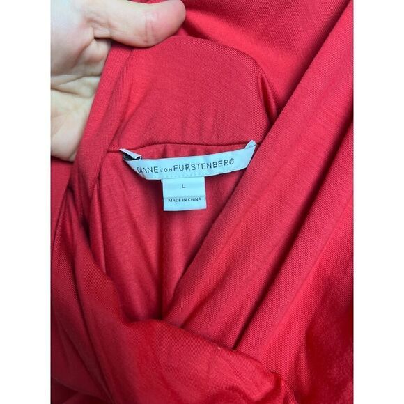 Diane Von Furstenberg Pink Parker Dress Sz. L - Picture 4 of 5